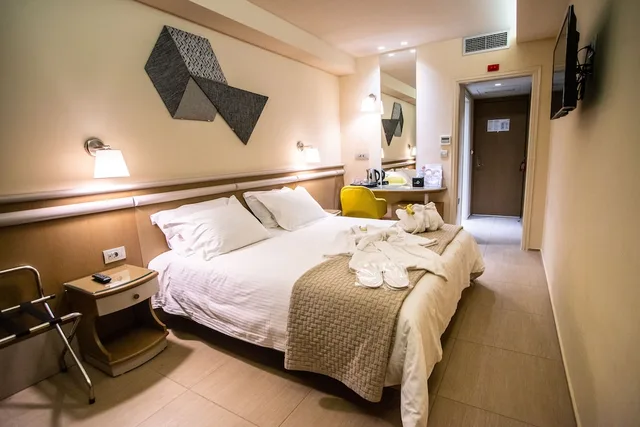 غرفة سوبيريور بسرير مزدوج أو سريرين منفصلين بإطلالة جزئية على البحر، Emmantina Hotel 4/5