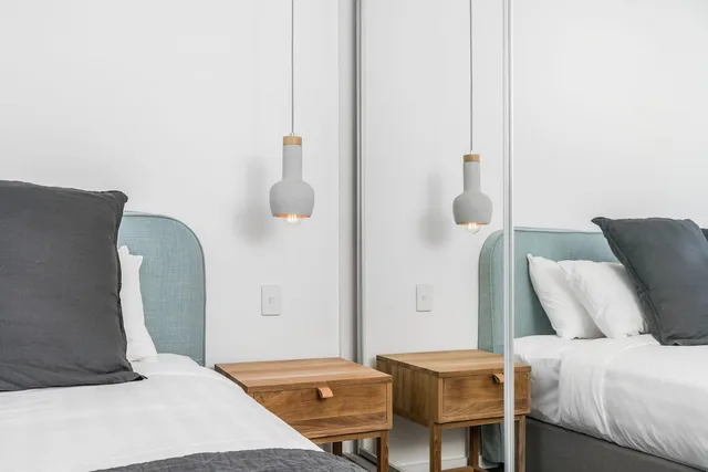 شقة بسرير كينج وسريرين منفصلين بغرفتي نوم، Aloha Villas Byron Bay 4/10