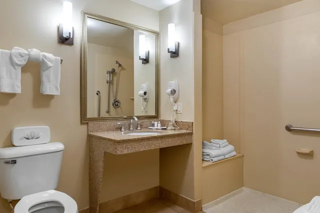 جناح بسرير كينج مع أريكة لذوي الإعاقة، Comfort Suites Barstow Near I-15 4/4