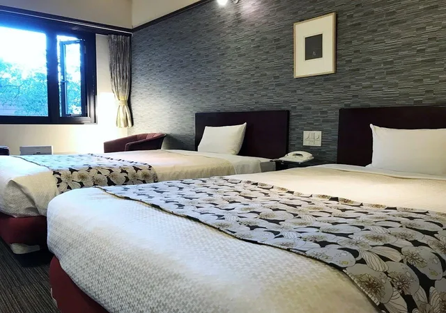 Semi Room, 2 Semi Double Beds, Smoking، Hotel Okus Kumamoto 1/1