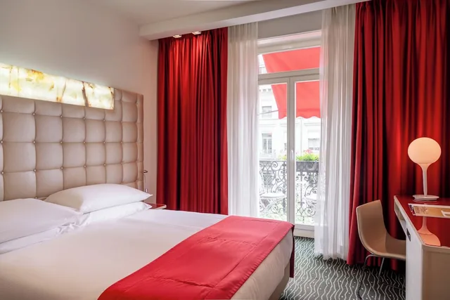 Top, Twin Beds, with View, Balcony، HOTEL ST GOTTHARD 5/8