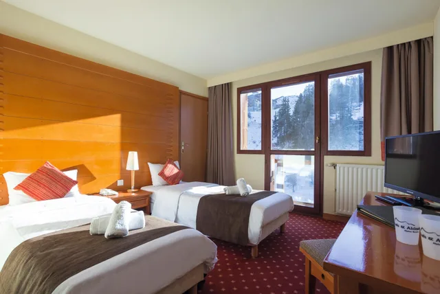 غرفة كلاسيكية بسريرين منفصلين، Hotel La Plagne Le Terra Nova - Winter 4/8