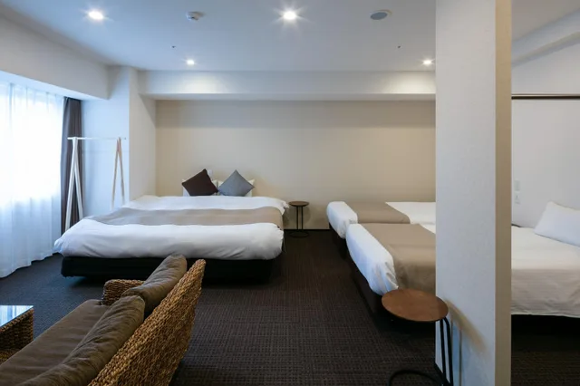 جناح استوديو بريميير بسريرين منفصلين، Randor Hotel Sapporo Suites 1/1