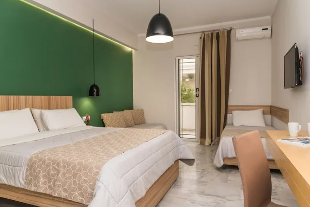 غرفة عائلية بسرير كوين وسرير فردي في الطابق الأرضي، Klelia Beach Hotel By Zante Plaza 2/6