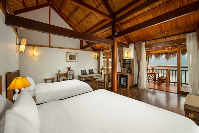 جناح عائلي بسرير كينج وسرير فردي، Mai Chau Hideaway Lake Resort 1/4
