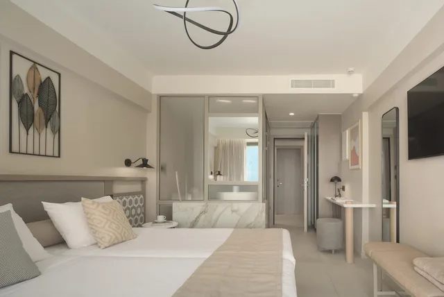 غرفة سوبيريور بسريرين منفصلين بإطلالة على البحر، Creta Star Hotel - Adults Only 4/10