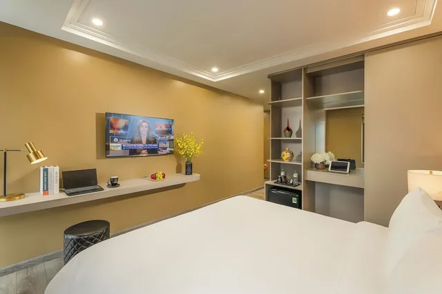 غرفة تنفيذية بسريرين منفصلين بإطلالة على المدينة، Gilson Hanoi Hotel 3/4