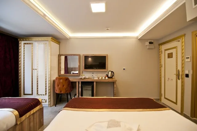 غرفة قياسية ثلاثية بسرير كوين وسرير فردي، Vali Konak Hotel 6/8