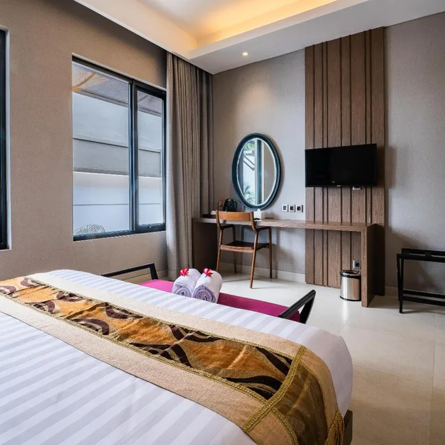 غرفة ديلوكس بسرير مزدوج، Padma Sari Hotel 7/10
