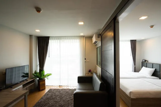 غرفة بسرير كينج بغرفة نوم واحدة، Onpa Hotel & Residence Bangsaen 1/1