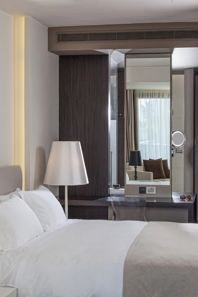 جناح بسرير كوين بإطلالة على البحر، Aqua Blu Boutique Hotel and Spa - Adults Only 6/7
