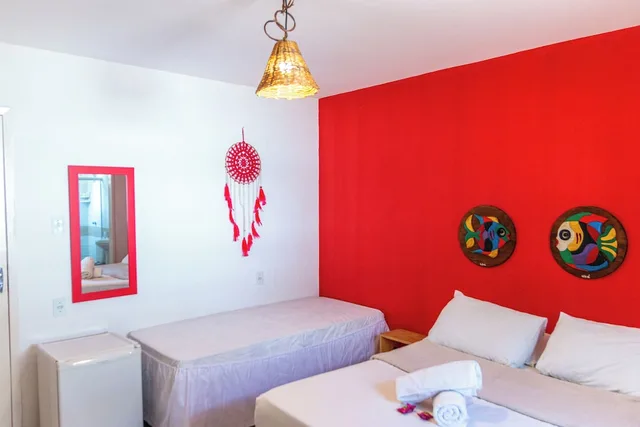 غرفة قياسية رباعية بسرير مزدوج وسريرين منفصلين، Pousada La Bella Luna 2/4