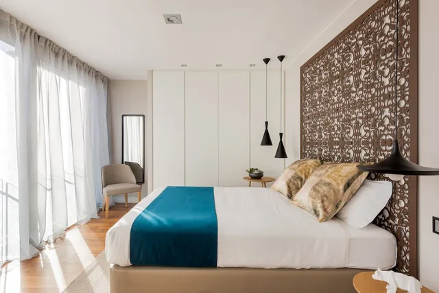شقة تنفيذية بسرير كوين بغرفة نوم واحدة مع أريكة، Gran View Apartments Madrid 1/5