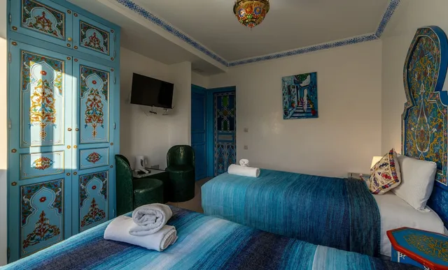 غرفة قياسية بسريرين منفصلين، Puerta Azul 3/5