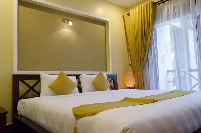 غرفة سوبيريور بسريرين كوين بإطلالة على الحديقة، Thai Hoa Resort 1/10