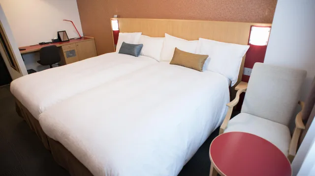 غرفة بسريرين منفصلين، Hotel The West Hills Mito 1/1