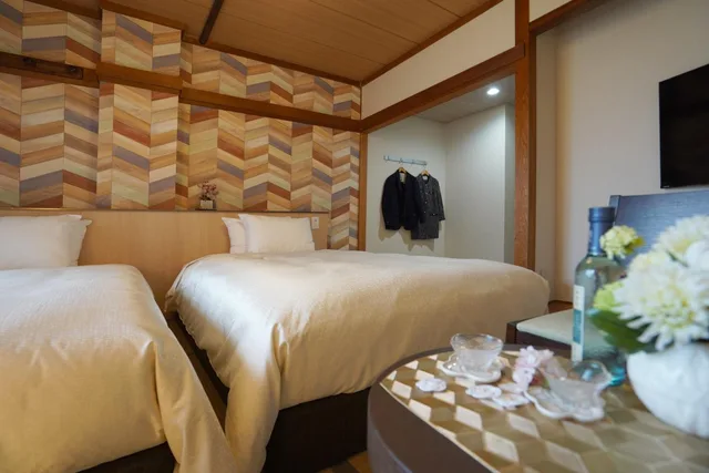غرفة يابانية بسريرين منفصلين، Hotel New Gaea Iizuka 2/3