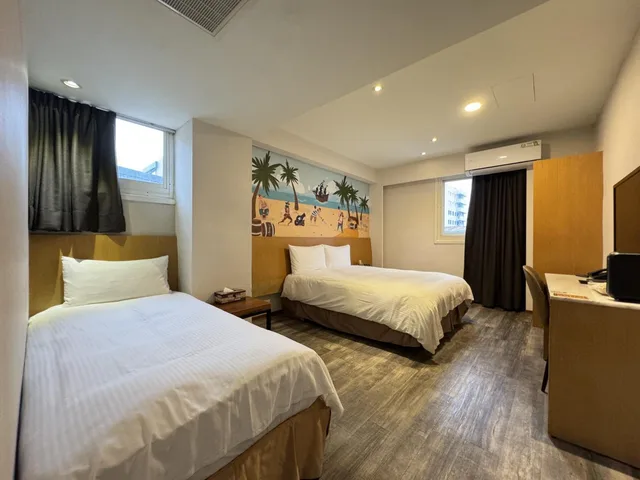 غرفة سوبيريور ثلاثية بسرير مزدوج وسرير فردي، Hualien Mango Hotel 1/1