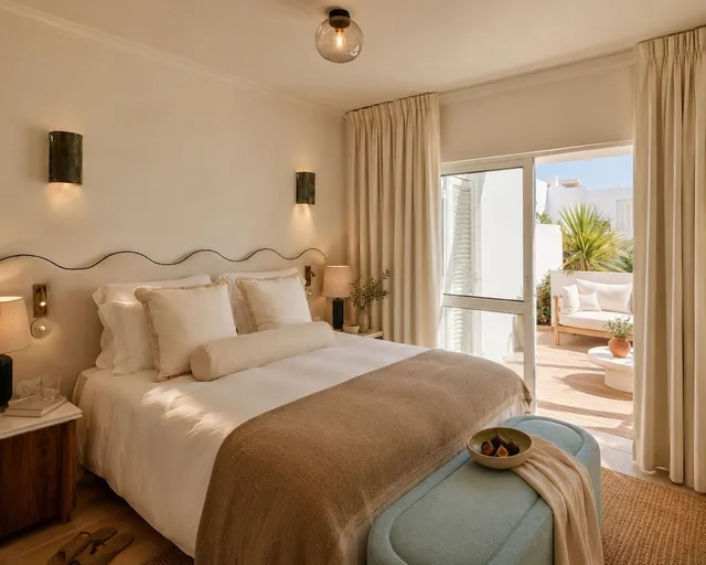 جناح بسرير كينج بإطلالة على الحديقة بشرفة بغرفة نوم واحدة مع أريكة، Villas D Agua 1/10