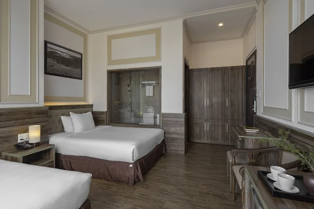 غرفة ديلوكس بسريرين منفصلين بإطلالة على المدينة، New Life Dalat Hotel 5/6