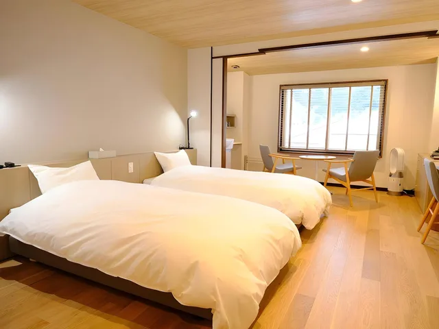 غرفة قياسية بسريرين منفصلين، MANZA ONSEN NISSHINKAN 2/2