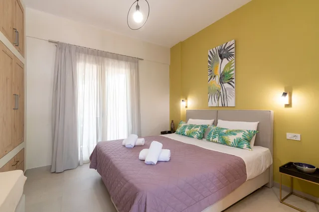 استوديو بسرير مزدوج وسرير فردي بإطلالة جزئية على البحر، Lemonia Accommodations 2/10