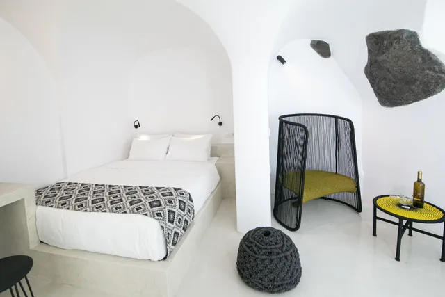 Interior, Nest, Villa, Queen Bed, Sea View, Indoor Jetted Tub، White Pearl Villas 2/3
