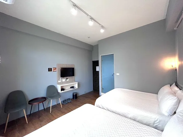 غرفة قياسية رباعية بسريرين مزدوجين بشرفة، Taitung Sun Forest BnB 5/10