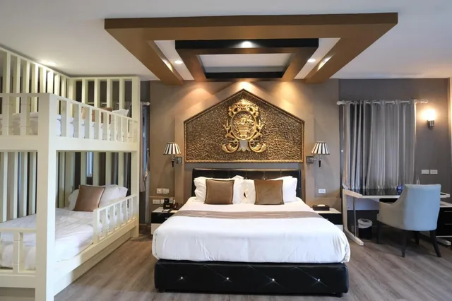 غرفة عائلية بسرير كينج وسرير بطابقين، KTK Pattaya Hotel and Residence 2/2