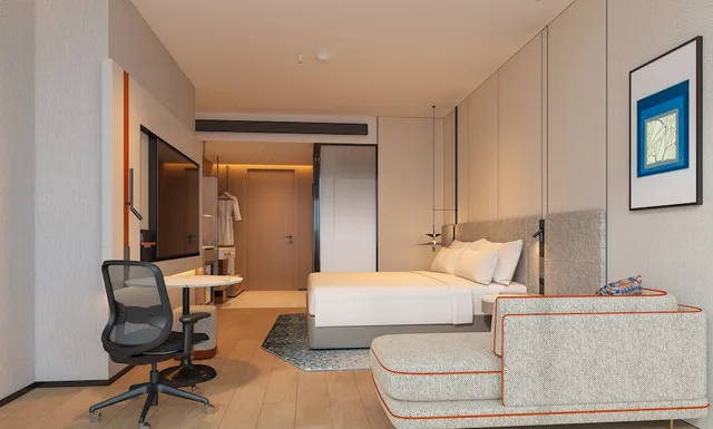 غرفة قياسية بسرير كينج، YiWu Zhonglian Kaixin Hotel 2/7