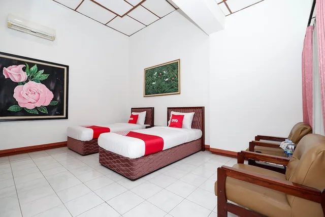 غرفة ديلوكس بسريرين منفصلين، Super OYO Capital O 1644 Hotel Griya Kencana 9/10