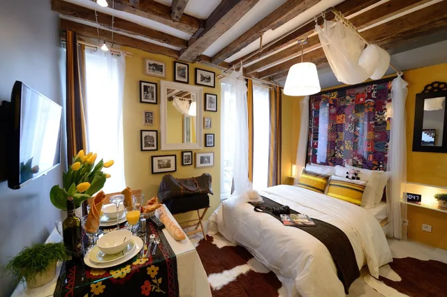 Bollywood, Studio, Double Bed، Les Patios Du Marais 2/4
