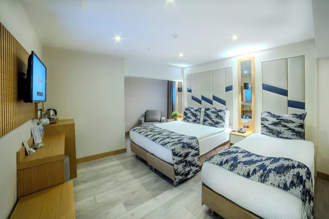 غرفة اقتصادية ثلاثية بسرير مزدوج وسرير فردي، Downtown Sirkeci Hotel 5/10