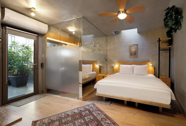 Basic, Double or Twin Bed, Stair Patio, Annex، Hammamhane 2/7