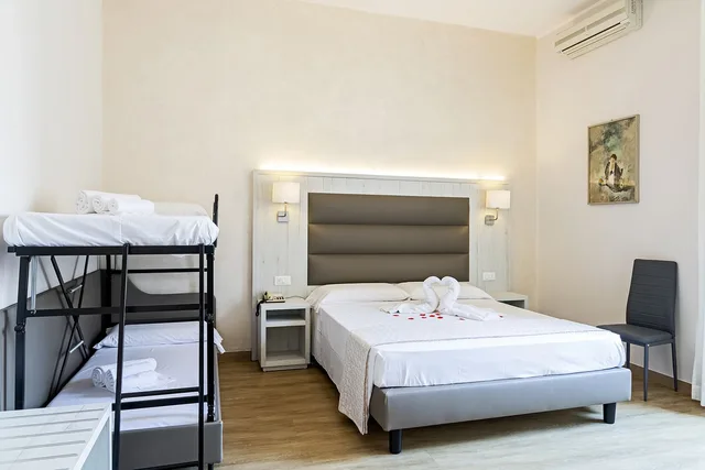 غرفة عائلية رباعية بأربعة أسرّة، Biagi Hotel 2/10