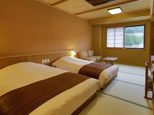 غرفة يابانية بسريرين منفصلين، Onyado Yui no Sho 1/1