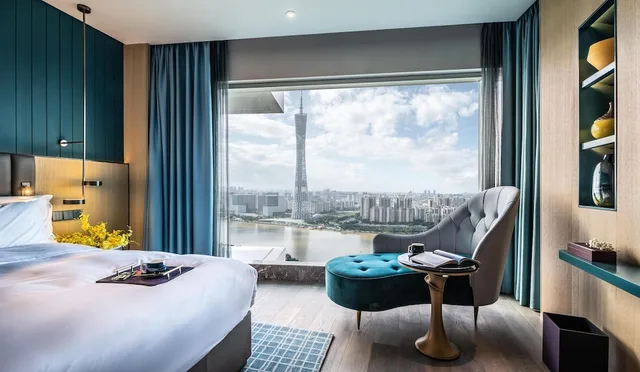 Room, King Bed, River View, Canton Tower، Elegant Hotel (Zhujiang New Town Canton Tower) 2/4