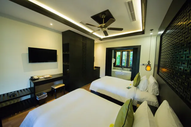 بنغل بسرير كوين بإطلالة على الحديقة، Koi Resort Spa Hoi An 6/10