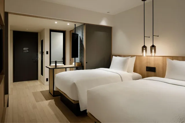 غرفة قياسية بسريرين منفصلين، Fairfield by Marriott Kyoto Kyotamba 4/6