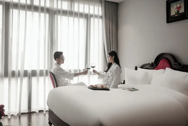 غرفة اقتصادية بسرير كوين، Serene Central hotel 4/5