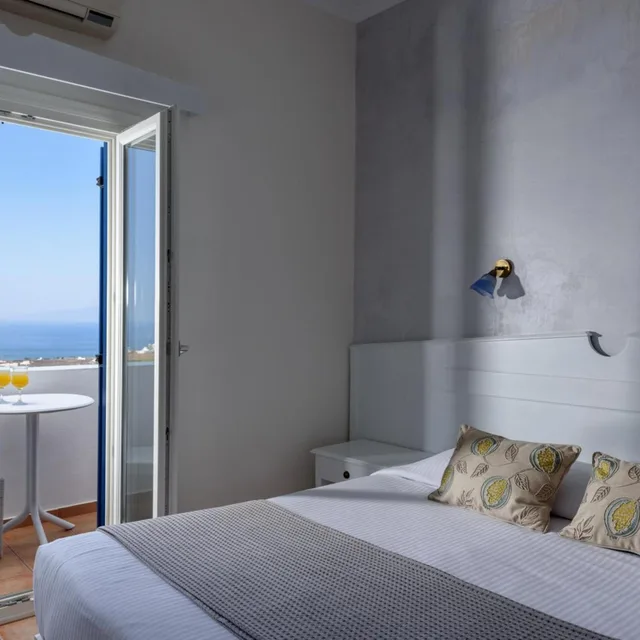 غرفة بسرير مزدوج بإطلالة على البحر، Anemomilos Hotel & Apartments 5/10