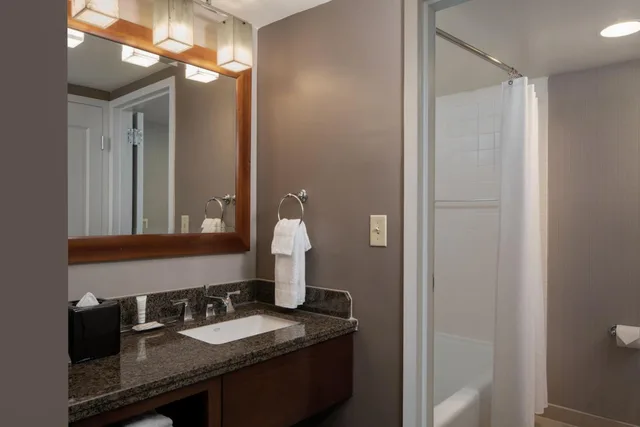 غرفة بسرير كينج بحوض استحمام لذوي الإعاقة، Falls Church Marriott Fairview Park 5/10