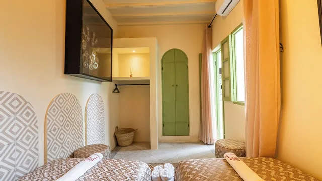 غرفة بسريرين منفصلين وسرير كوين، Riad Dar Tiflet 7/7