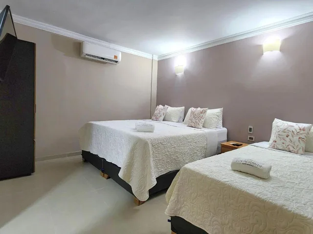 غرفة ثلاثية بسرير مزدوج وسرير فردي، Bocagrande Cartagena de Indias 10/10