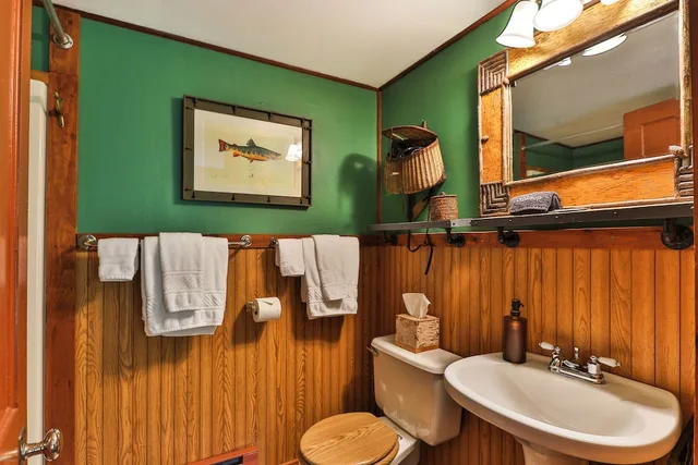 غرفة بسرير كوين، Lake Placid Stagecoach Inn 6/8