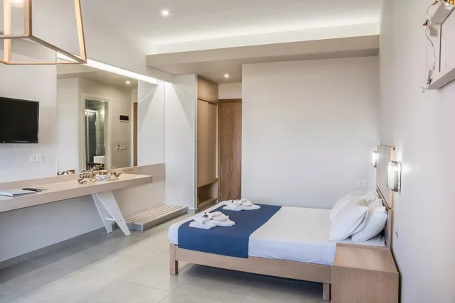 استوديو سوبيريور بسرير مزدوج وسرير فردي بإطلالة على الحديقة، Sea View Hotel Apartments 2/4