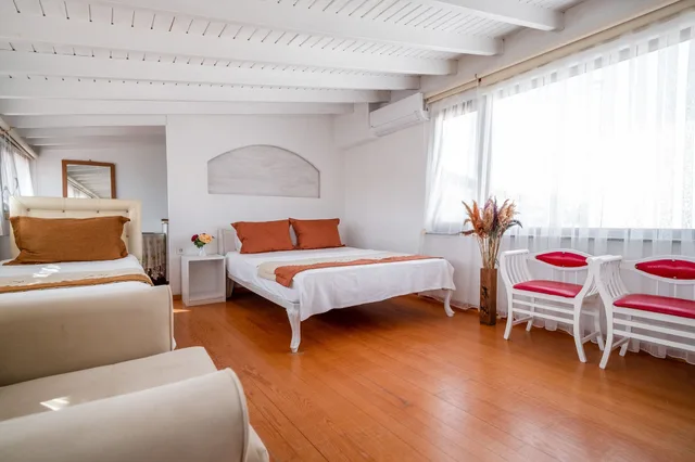 غرفة ديلوكس ثلاثية بسرير مزدوج وسرير فردي، Aksoy Butik Otel 3/4