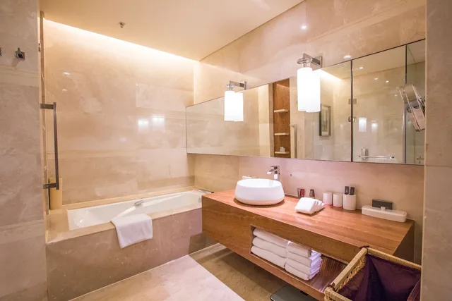 شقة بسريرين مزدوجين بإطلالة على المدينة بغرفتي نوم، The Lakeview Tianjin -- Marriott Executive Apartments 3/3