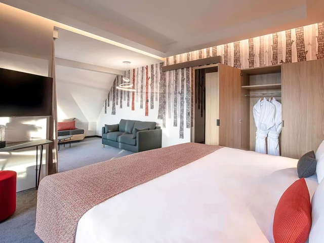 جناح عائلي بسرير كينج وسرير بطابقين بشرفة مع أريكة، Hotel Mercure Les Arcs 1800 & Spa 2/6