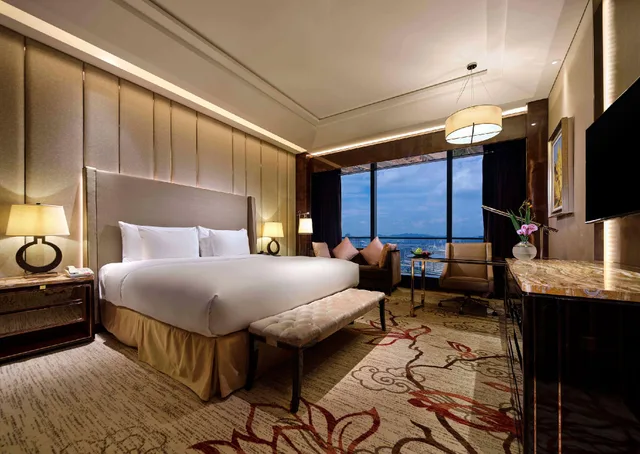 غرفة ديلوكس بسرير كينج بإطلالة على المتنزه، SANDING NEW CENTURY GRAND HOTEL YIWU 1/1